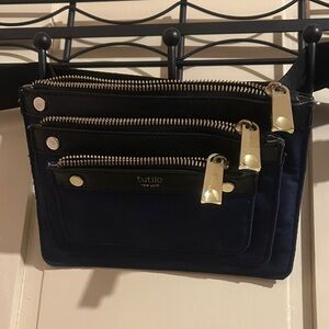 Tutilo New York Black and Gold Women's belt bag